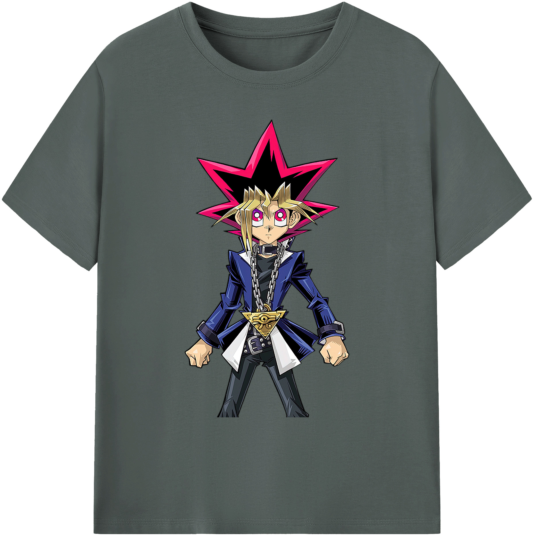 （画像用） 遊☆戯☆王 Yu-Gi-Oh! 綿100％ メンズ半袖Tシャツ｜肌触りやわらか＆通気性